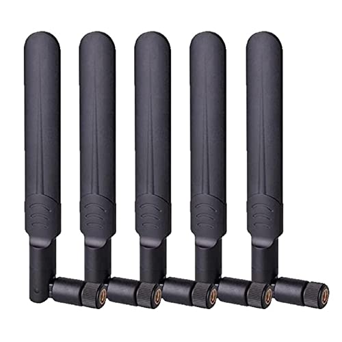 Aediko 5Pcs Dual Band Wifi 2.4Ghz 5Ghz 5.8Ghz 8Dbi Mimo Rp-Sma Male Antenna For Wifi Router Wireless Network Card Usb Adapter Security Ip Camera Video Surveillance Monitor #TOP28
