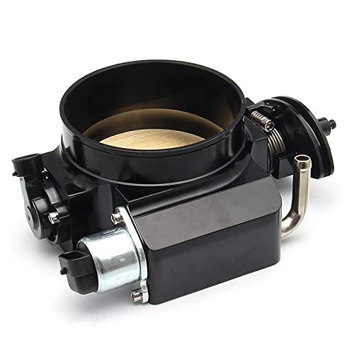 POSENG 92mm Throttle Body for LS1 LS2 LS3 LS6 LS7 LSX with Throttle Position Sensors TPS IAC Aluminum Black