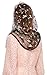 PAMOR Chapel Veils Mantilla Infinity Veil Latin Mass Little Flower Soft Embroidered Lace Head Covering Scarf (Black)