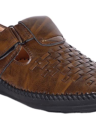 Image of AADI Men's Synthetic Leather Outdoor Casual Sandals & Floaters