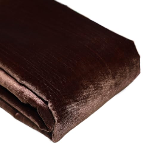 Chocolate Velvet Upholstery Fabric