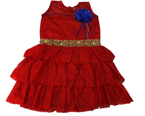 Baby Girl Red Frock By pinkcherry 1176