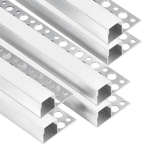 LEDLightsWorld Lot de 6 profilés LED en aluminium pour bandes de 15 mm