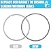 lasuroa 6pcs Replacement Gaskets for Zak Designs Kelso 15oz Water Bottles, Silicone Leak Proof Sealing O Rings BPA Free Cup Lid Gasket Accessories (Gray)