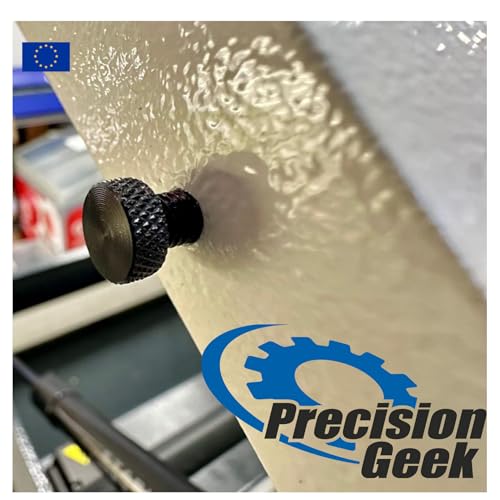 Precisiongeek – Rändelschraube M3 x 10 mm – Aluminium Schwarz – 5 Stück – CNC-gefertigt – Handverstellbar – Für Möbel, Modellbau & Maschinenbau – Made in EU