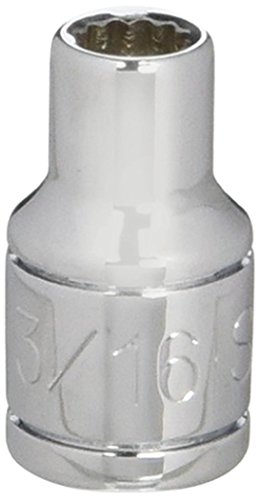 SK Tools USA 1/4" Drive, 3/16", 12 Point, Standard Chrome Socket | 43906