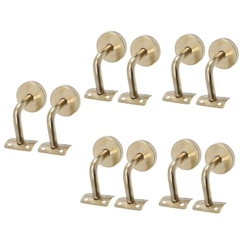 Support de rampe acier inoxydable NUOBESTY pour escalier intérieur et extérieur, lot de 10 pièces