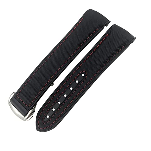 Bracelet montre silicone 20mm 22mm orange pour Seamaster Diver 300