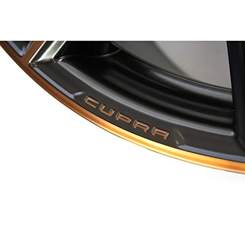 Seat 575601025ANXEB Aluminiumfelge 19 Zoll Tuning Leichtmetallfelge Sport Felge Schwarz/Kupfer Cupra R Design, Mittel