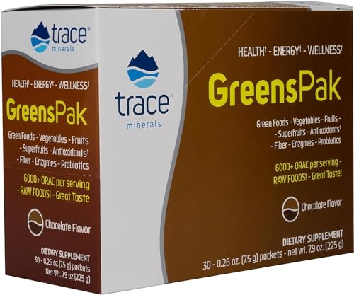 Trace Minerals Green Pak, Chocolate, 30 Count Trace Minerals Green Pak, Chocolate, 30 Count