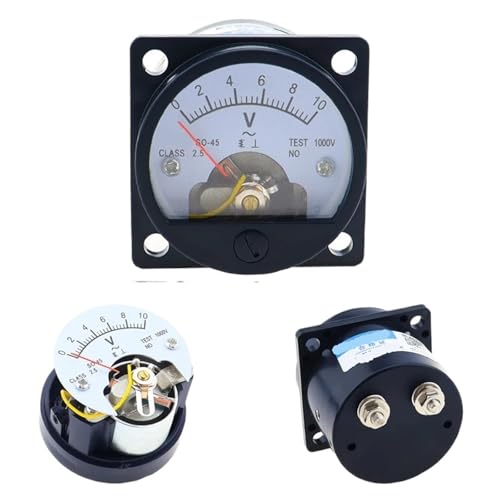 Voltmètre SO-45 AC 1 V-800 V avec cadran analogique rond noir