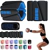 SPORTBIT Wrist and Ankle Weights for Women – Set of 2 (1lb Each) Wearable Ankle & Wrist Weights – Leg & Arm Bands, Silicone Weighted Bracelets for Workout, Walking, Running, Yoga, Pilates