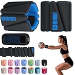 SPORTBIT Wrist and Ankle Weights for Women - Set of 2 (1lb Each) Wearable Ankle & Wrist Weights - Leg & Arm Bands, Silicone Weighted Bracelets for Workout, Walking, Running, Yoga, Pilates