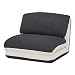 Produktbild Mendler Schlafsessel HWC-E68, Schlafsofa Funktionssessel Klappsessel Relaxsessel, Stoff/Textil - Creme/schwarz