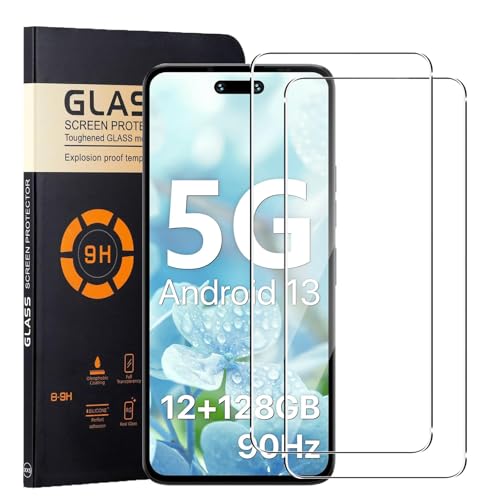 GEJEFA Screen Protector for UMIDIGI G6 5G, 2 Pack Premium 9H High-Sensitivity Screen Protector Tempered Glass for UMIDIGI G6 5G by GEJEFA - Used condition - CA$9.15