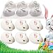 Produktbild Kaninchen Form Silikon Backform, Ostern Kaninchen Silikonform, 3D Hase Form Silikonform, Form für Kuchen, Dessert, Seife, Gelee, Brot, Pudding, Muffin (6 Cavity Rabbit Shape)