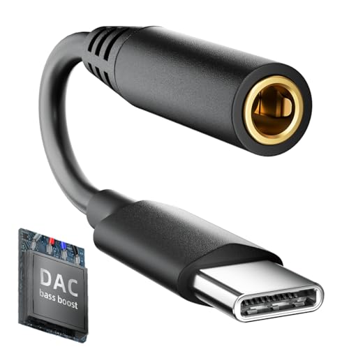 Enhance heavy bass and Reduce noise,USB C to 3.5mm headphone adapter,USB Type C to Aux 3.5mm Jack Audio adapter Cable.compatible with iPhone 16 15 Pro Max/16 Plus, Galaxy S24 S23 Ultra,Android, etc