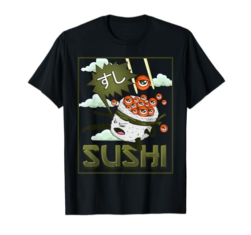 Weirdcore Aesthetic Kawaii Japanese Sushi Eyeballs T-Shirt