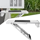 Aozzy Window Air Conditioner Bracket- Universal AC Support Bracket Heavy Duty, Support Up to 85lbs, Designed for 5000-12000 BTU A/C Units–AC Holder Fits Single Or Double Hung Windows, White