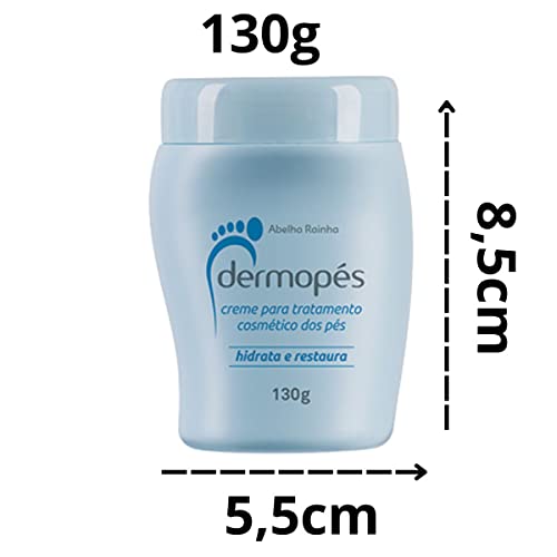 Kit 2 Dermopes para os pes, 1 hidrata e restaura 130g, 1 hidrata e afina 130g