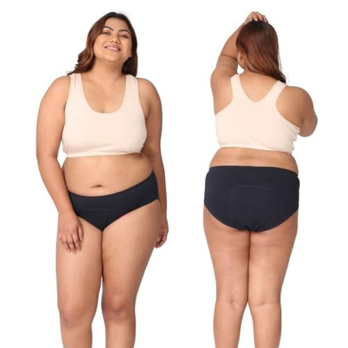 Image of Adira | Hipster Panties for Women | Period Panties for Women Leak Proof & Breathable | Hipster Fit for Medium Flow | Use with Pad for Non Icky Feeling | Patented Design | Pack of 2