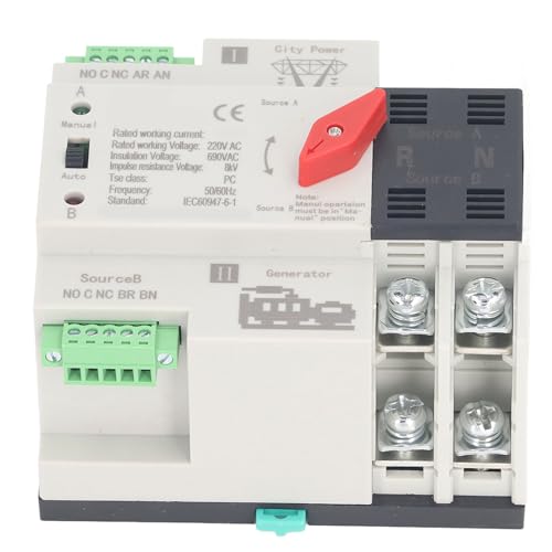 Commutateur de transfert automatique AC220V évite les coupures réseau