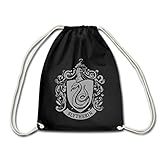 Harry Potter Slytherin Banner Wappen Turnbeutel, Schwarz