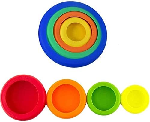 8 Pcs Reusable Silicone Lids Various Sizes of Silicone Caps Crisper Containers for Vegetable and Fruits
