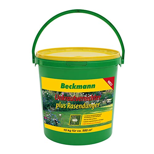 Beckmann Rasendünger plus Unkrautvernichter, 10 kg Eimer