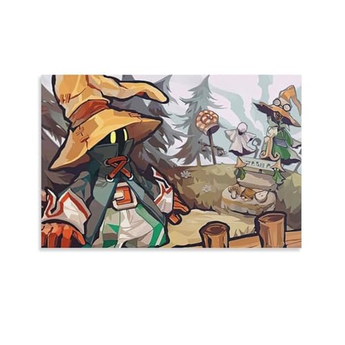 �t�@�C�i���t�@���^�W�[ �r�r�E�I���j�e�B�A �|�X�^�[ (27) �N�[�� �ǃA�[�g �L�����o�X �p�l�� �I�t�B�X���� �Ԃ牺���� �ŉ� �M�t�g12x18inch(30x45cm)