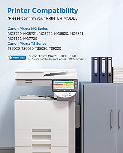 Pgi-270Xl Cli-271Xl 5 Color Value Pack, Compatible For Canon 270 271 Ink Cartridges To Use With Mg5720 Mg5721 Mg5722 Mg6820 Mg6821 Mg6822 Ts6020 (Pgbk, Black, Cyan, Magenta, Yellow) #TOP1