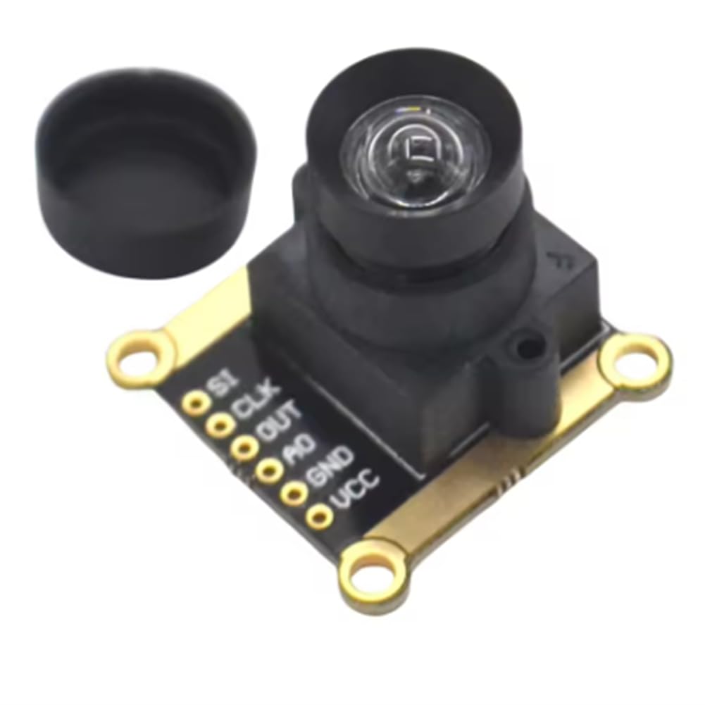 Cámara CCD Lineal TSL1401CL de 128x1 con Matriz de Sensores, Lente Ultra Gran Angular de 120 Grados y Seguimiento de Líneas en y Negro de 128x1.