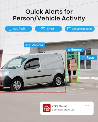 Image of ZOSI 32CH 4K PoE Security Camera System, Face Person Vehicle Detection, 2 Way Audio, Spotlight Siren, 24pcs 8MP Outdoor Indoor IP Cameras, 32 Channel 4K NVR with 8TB HDD for 24 /7 Recording