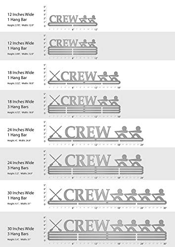 Allied Medal Hangers - Crew (24'' Wide with 3 Hang Bars) - Medal Hanger Holder Display Rack - Multiple - Thumbnail 5
