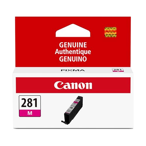 Canon CLI-281 Genuine Magenta Ink Tank, Compatible with TR8520, TS9120,TS8120, TS6120, TS9521C/a, TS9520/a, TS8220, TS6220, TS8320, TS6320, TS702/a, and TR8620/a Series Printers