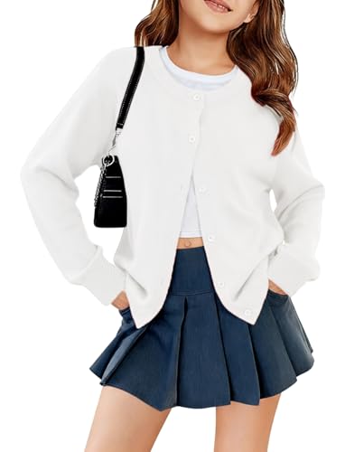 PATPAT Girls Cardigan Sweater for Ages 4-12