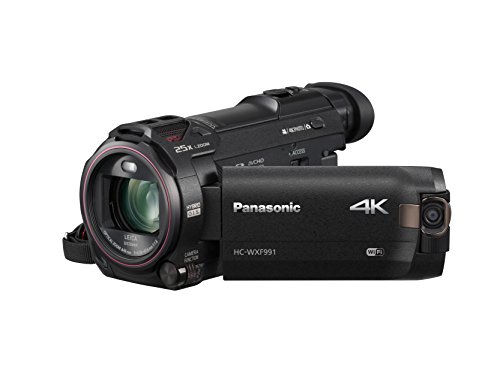 Panasonic 4K Cinema-Like Video Camera Camcorder Hc-Wxf991K, 20X Leica Dicomar Lens, 1/2.3" Bsi Sensor, 5-Axis Hybrid O.i.s, Hdr Mode, Evf, Wifi, Multi Scene Video Recording (Black) #TOP3