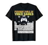 Periodic Table of Video Games Cool gamers Elements Graphic T-Shirt