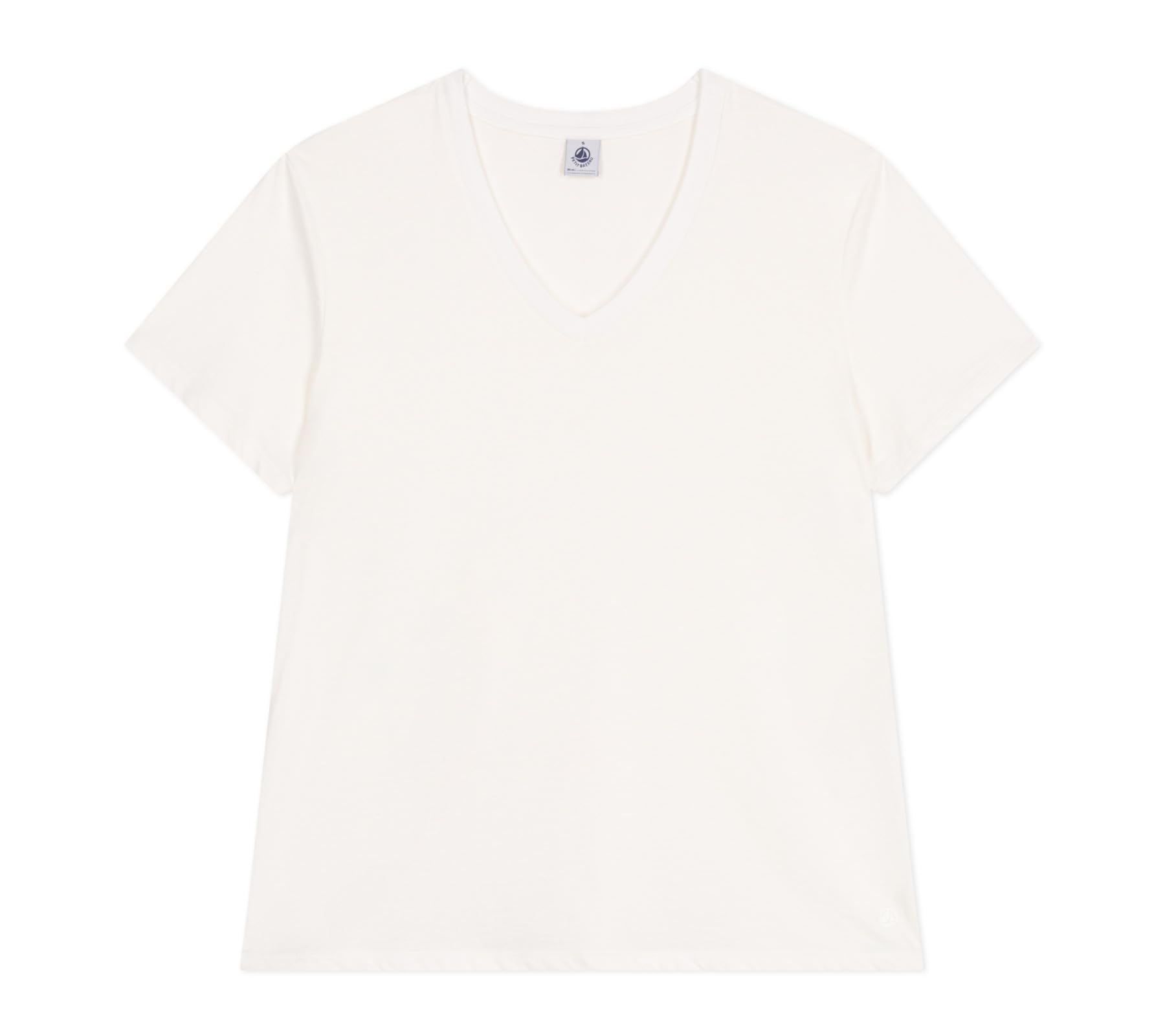 Petit Bateau Women’s A0csd Short Sleeve T-Shirt, White, XL