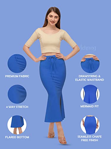 Image of Mehrang Stretchable Saree Shapewear Petticoat for Women, Cotton Blended,Petticoat,Skirts for Women,Shape Wear Dress for Saree