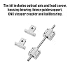 Zerone T8 Guide Screw Kit with Shaft Coupling 200mm Horizontal Optical Axis & 8mm Guide Screw Rail Shaft Support Pillow Block Bearings Industrial Combination 3D Printer Parts and