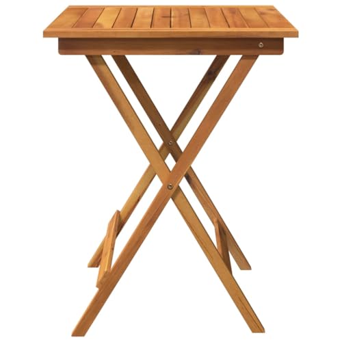 Juego de muebles de exterior de 3 piezas y comedor plegable de acacia 5