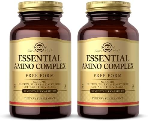 Solgar Essential Amino Complex, 90 Vegetable Capsules (Pack of 2)...