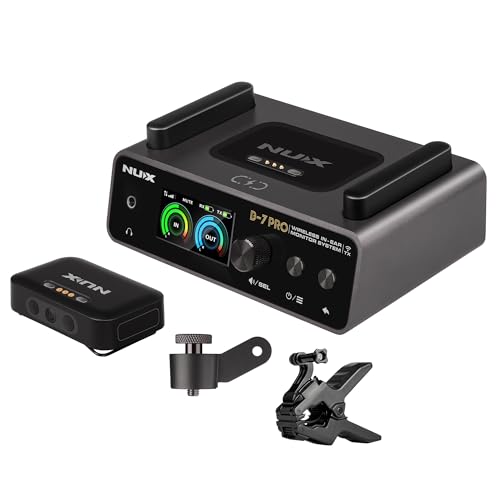 NUX B-7 Pro Stereo Wireless in-Ear Monitor System, 24-bit 48 kHz ...