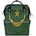 Produktbild Shoulder Backpack,Mauretanien Flagge Mommy Bag Premium Kinder Daypacks Für Reisen Fitnessstudio 40cm(H) x18(W) cm