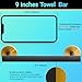 Miyili Small Kitchen Towel Bar 9 Inch Stainless Steel Cabinet Hand Towel Bar Hanger Rail Towel Rod Round Modern Style Black & Gold, A01BG23A