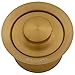Ruvati Extended Garbage Disposal Flange with Deep Basket and Stopper - Brushed Gold Satin Brass - RVA1052GG