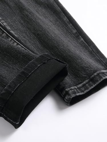 Men's Slim Fit Stretch Jeans Ripped Skinny Distressed Fashion Comfort Flex Waist Pants4