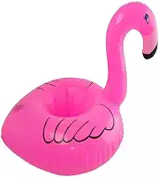 Kit 10 Porta Copos Boia Inflável Flamingo