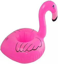 Kit 10 Porta Copos Boia Inflável Flamingo